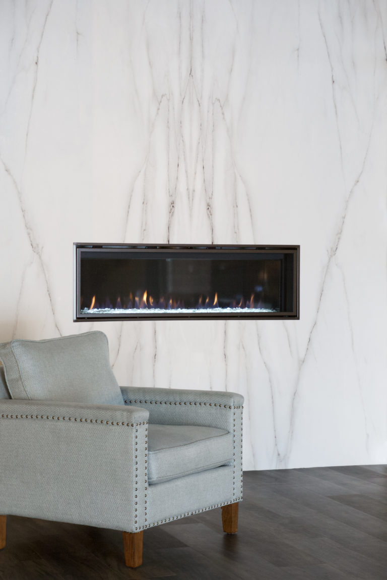Antolini Tech Fireplace surround porcelain countertop