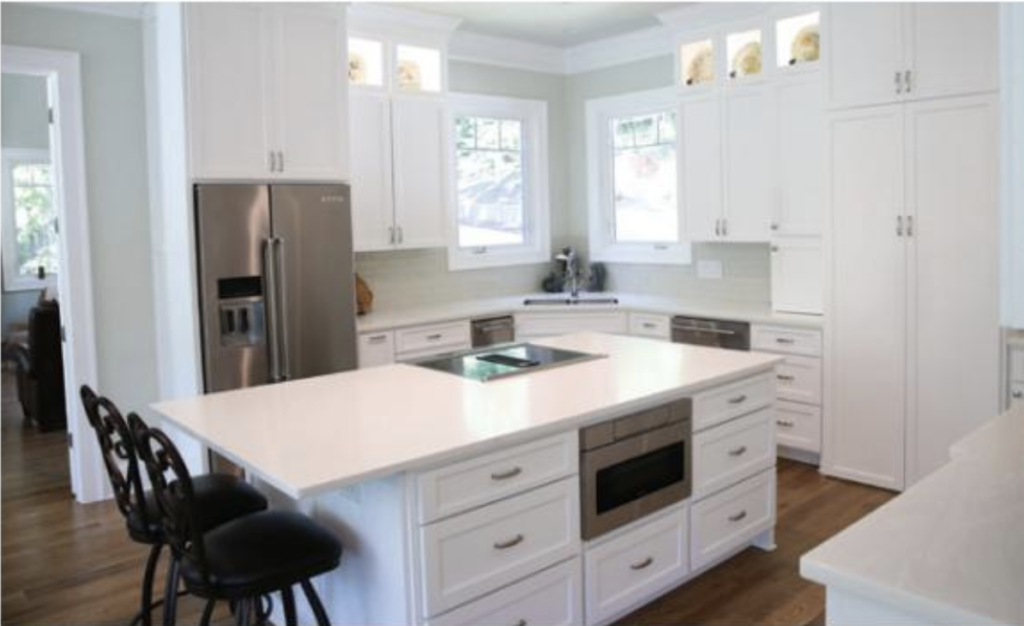 All White Kitchen Interior Design of Former Governor Nathan Deal's Georgia Home